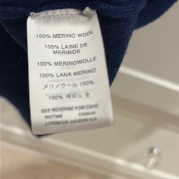 J. Crew Deep Blue merino tippi Sweater - Picture 3 of 3